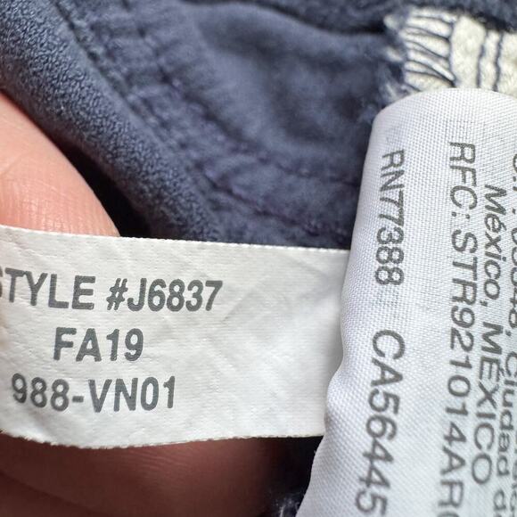 J Crew Pants Womens 28 Navy Blue Corduroy Skinny Stretch Ankle Classic Preppy - Picture 11 of 12